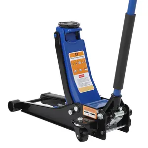 3-ton thin hydraulic floor jack - heavy-duty Q235B steel - dual pump rapid lifting - suitable for automobiles SUV、 Professional handcart jack for trucks - an ideal choice for garages, workshops, and car repairs