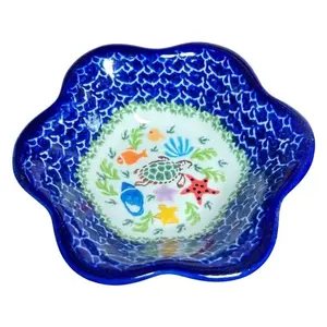 Lidia's Polish Pottery Small Flower Bowl