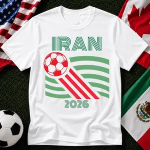Vintage 90s Iran Football Shirt, Sport Fan Tee, Vintage Retro Football Gift, 2026 Game Day