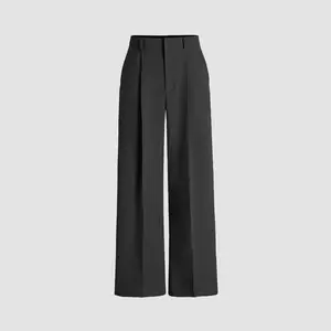 Cider [size XXS-XXL] Mid Rise Solid Pocket Straight Leg Trousers
