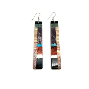 Statement Santo Domingo Mosaic Inlay Earrings