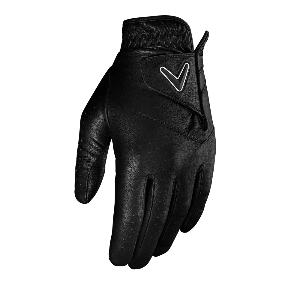 Callaway Golf Men's OPTI Color Golf Gloves in Black | Size: XL