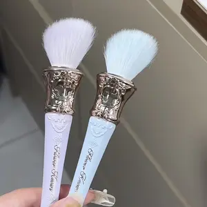 Authentic Flower knows Makeup Brush Soft Wool For Blush, Skin-Friendly Facial Makeup Brush, Elegant Chinese Style Cosmetic Tool, Soft Makeup Brushes