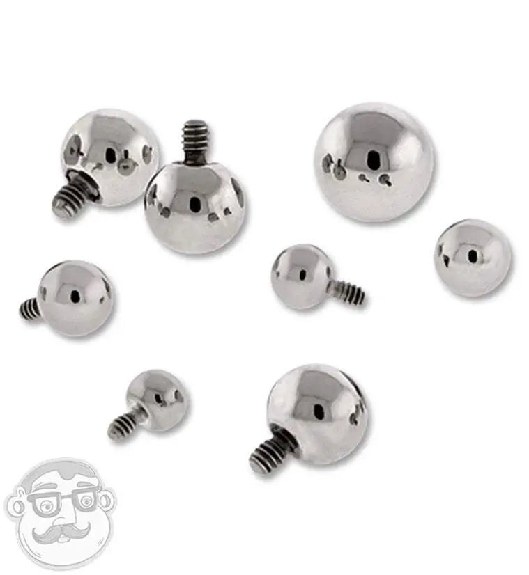 Internally Threaded Titanium Replacement Balls