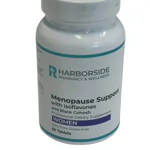 Harborside Pharmacy & Wellness Menopause Support Supplement with Isoflavones & Black Cohosh for Women - 60 Tablets US