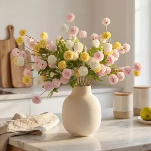 10pcs 20inch Mixed Color Daisy Artificial Flowers, DIY Bouquet, Artificial Bouquets, Decorative Wedding Centerpiece Decor, Indoor Desktop Decoration