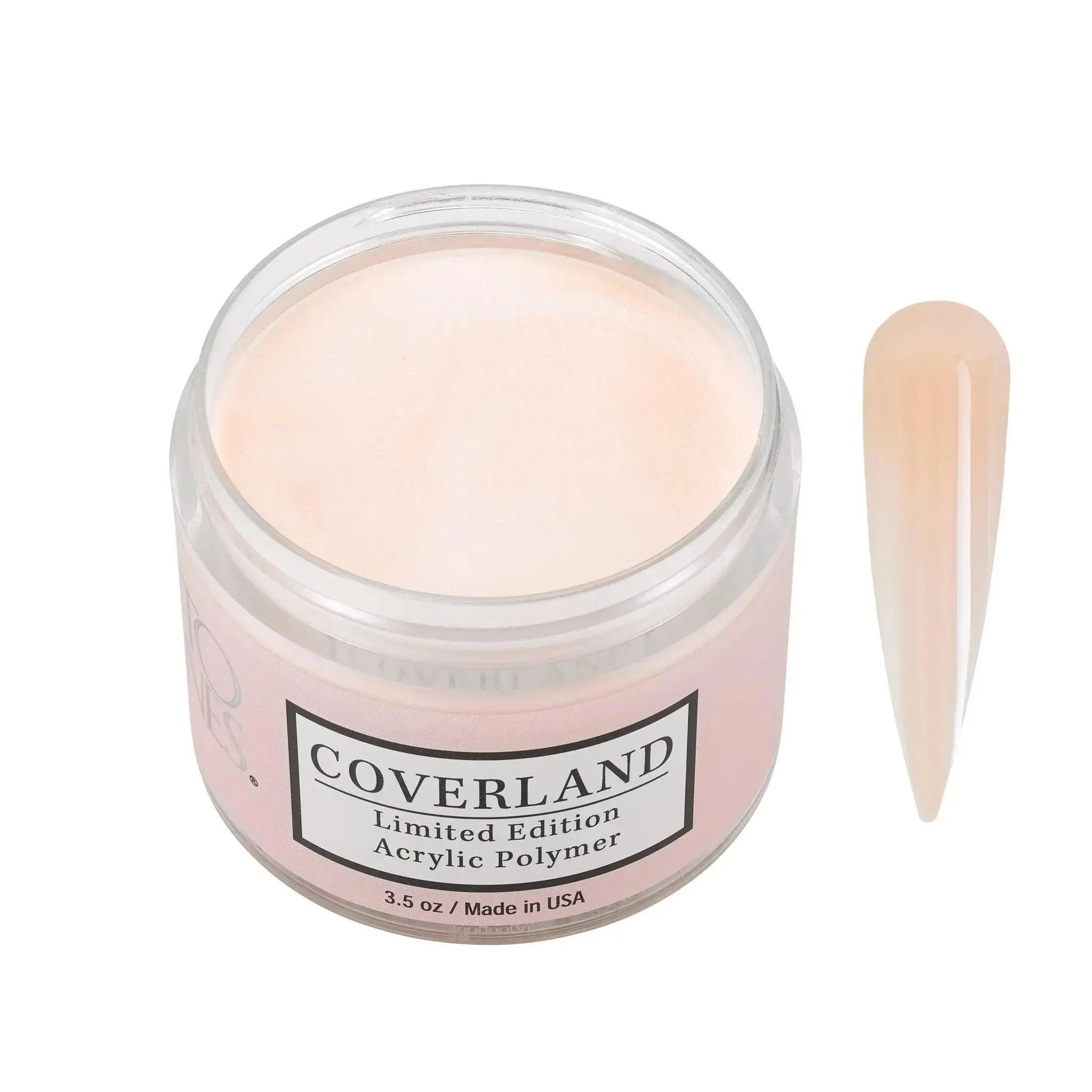 Coverland Acrylic Powder 3.5oz "Peachy Nude" - Limited Edition Acrylicnail