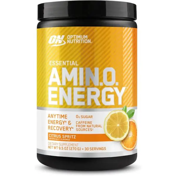 Optimum Nutrition Amino Energy - Pre Workout with Green Tea, BCAA, Amino Acids, Keto Friendly, Green Coffee Extract, Energy Powder - Citrus Spritz, 9.5 Ounce, 30 Servings (Packaging May Vary)