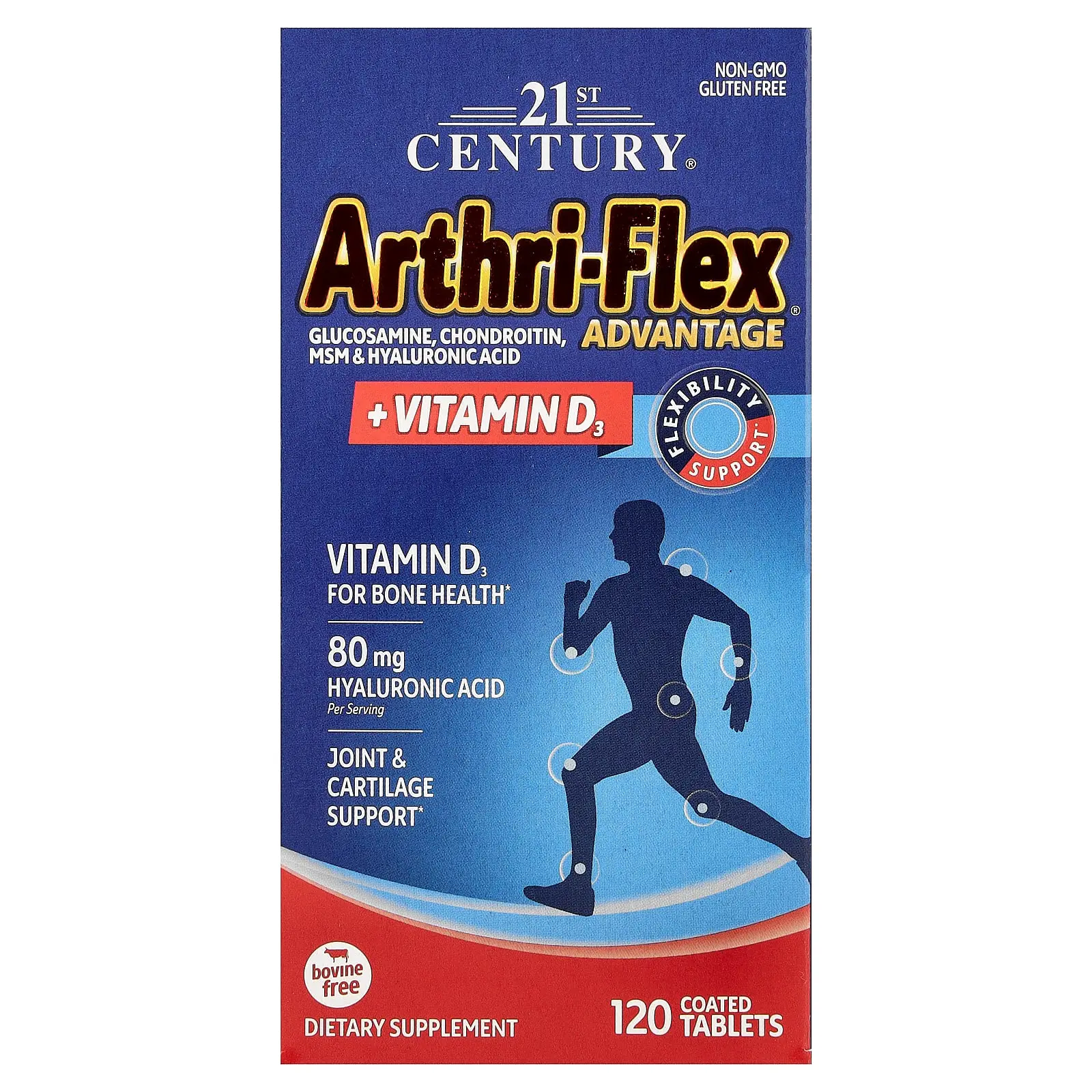 21st Century Arthri-Flex Advantage® + Vitamin D3, 120 Coated Tablets | HSA/FSA Eligible