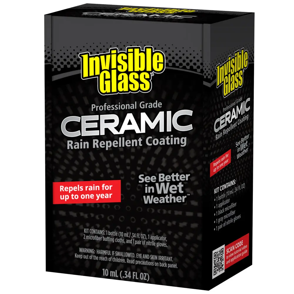Stoner Car Care Automotive Invisible Glass Ceramic Protective Coating Solution - 9H Hardness, Waterproof, Detailing Windshield Accessory for Car Washing & Maintenance, Doubles The Hardness Of Glass