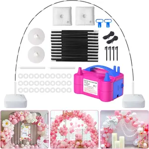 Balloon Arch Kit and Electric Balloon Pump, 7.4ft Balloon Arch Stand with Base - for Wedding  Shower Birthday Party Decorations
