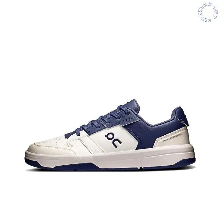 White And Navy Blue Color Block Casual Sneakers | Street Style | Summer Vibe | Stable Support | Cushioning Sole | Breathable Design | Leather Upper | Unisex | Multiple Sizes Available | Brand New Low-top Daily Fashion Sneakers