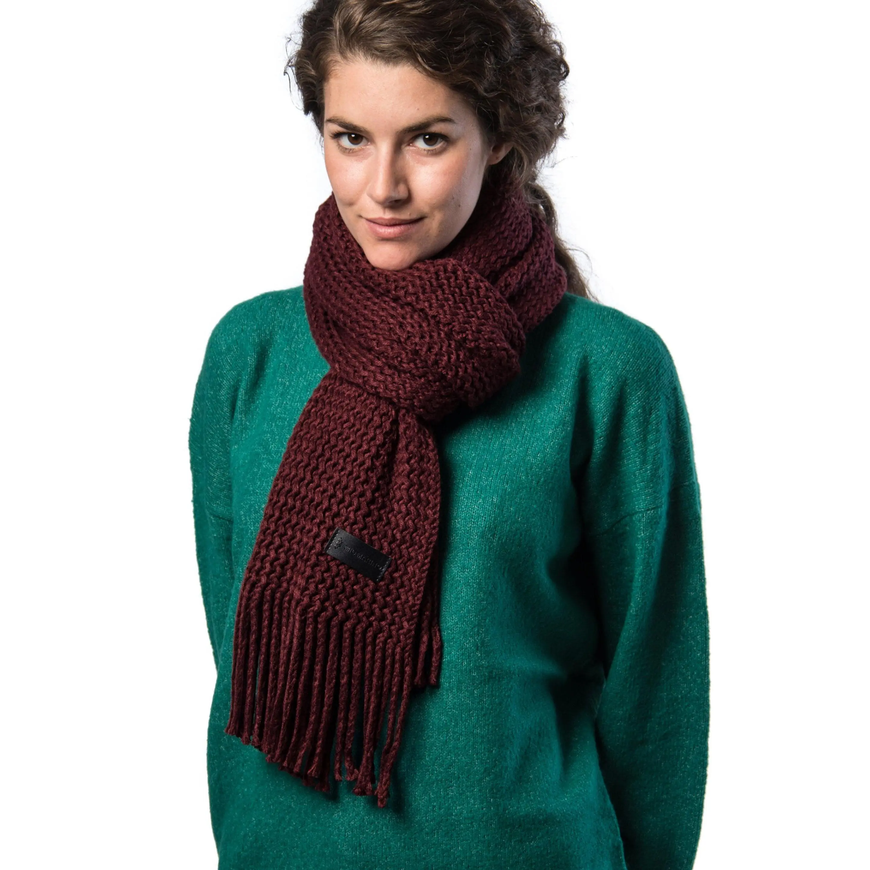 Women's side Knit Ribbed Scarf - Cozy Winter Accessory, Men's Neck Wrap, Extra-Soft Fabric