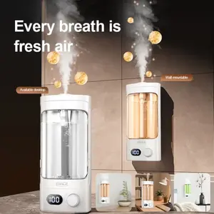 Automatic Aroma Diffuser: 5 Fragrances,Wireless Fragrance Dispenser Non-marking Installation Portable Aroma Diffuser Deodorizing Air Freshener Long-lasting Fragrance Diffuser