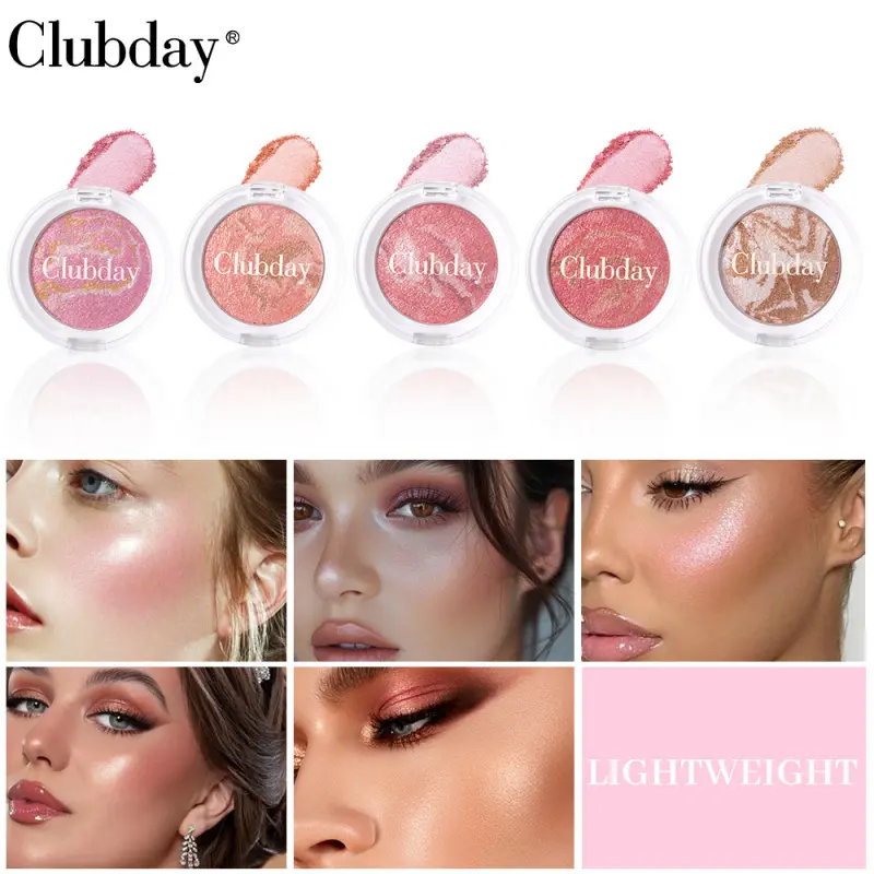 5-color marble-patterned blush, with soft and smooth texture, long-lasting and highly pigmented. It offers a natural shimmering Glow effect, enhancing the complexion and can also be used as eyeshadow and contouring.
