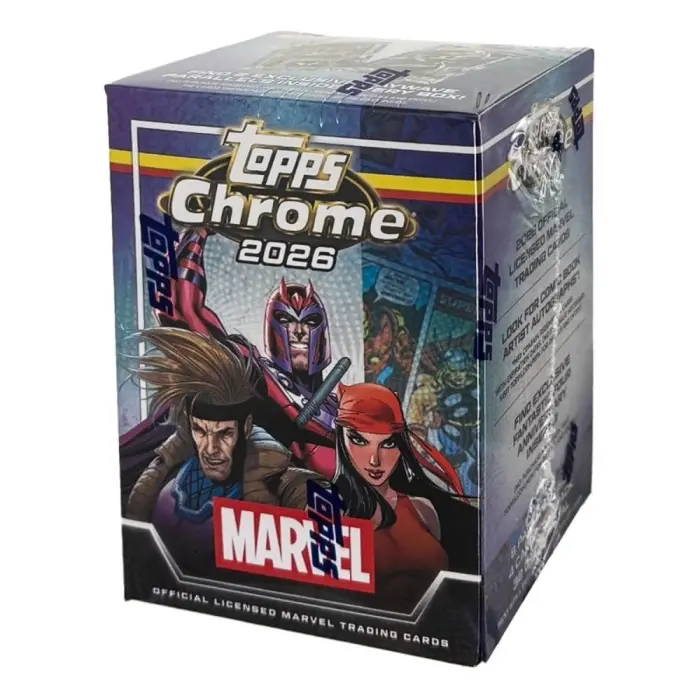 Topps Chrome Marvel Blaster Box - 8 Packs Per Box 2026