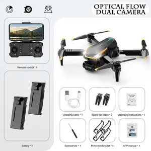 M8- Adult beginners children play the first drone, one-click take-off or landing, battery life of 20-25 minutes, 360° rotation, stream hover, there are two large-capacity batteries, three cameras can be adjusted by 90°.