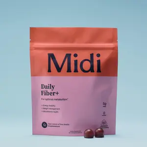 Midi Daily Fiber Gummies - 5g Fiber - Sugar-Free Lemonberry Flavor - For Digestion & Energy Stability