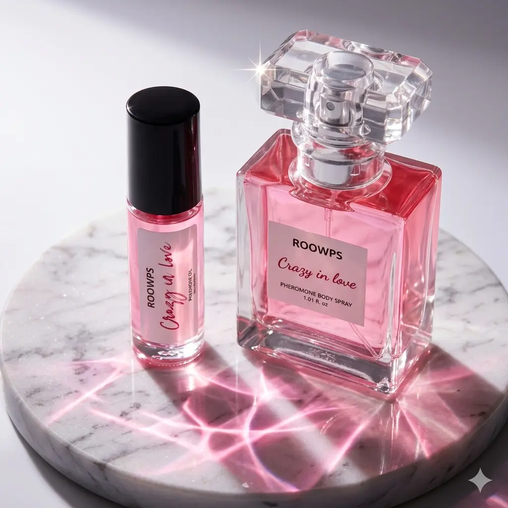 Women's 3-Piece Perfume Oil Set with Crazy in Love, Sugar Baby & Fantasy Scents - Alcohol Free Roll-On Personal Care Fragrance, Adults, 1 To 1.9 Fl Oz, Single Item, 24 Months, Contains Neither, Fragrance Sets, Floral, Non-Toxic, Roll-On Oil, Versatile And