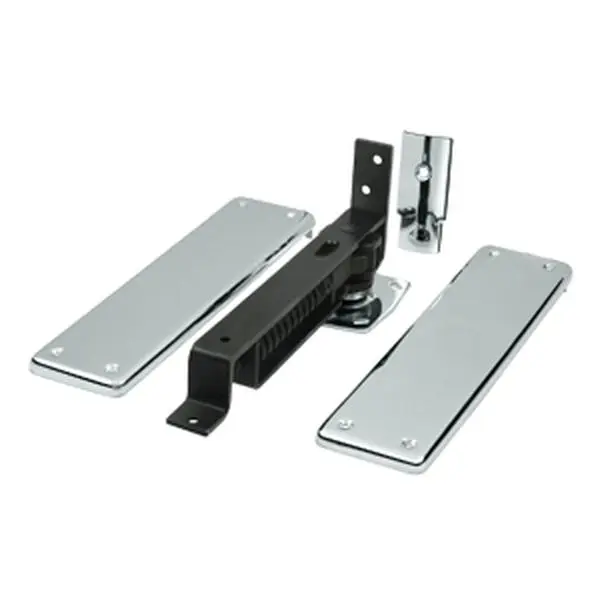 Double Action Spring Door Hinge - Polished Chrome Mortise Hinge with Ball Bearings, 0.041" Size Decorative Hardware for Entrance Doors, Decorative Hardware Hinges