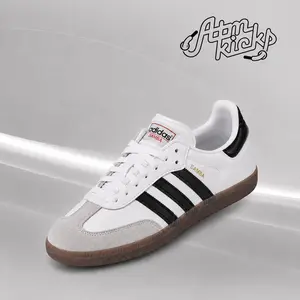 adidas Samba Indoor Cloud White Core Black Vivid Red IH6001 Authentic Shoes Footwear Sneaker Trainer Comfortable Walking Fashion Trending Gift