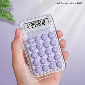 Cute Silent Calculator, 1 Count Mini Portable Calculator, Learning Auxiliary Small Calculator, Back To School Supplies, Students Calculator