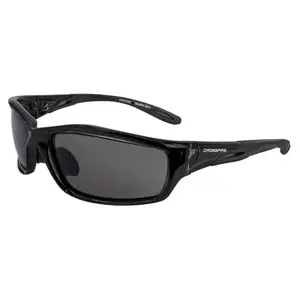 Crossfire Infinity Safety Glasses Black with Smoke Lenses