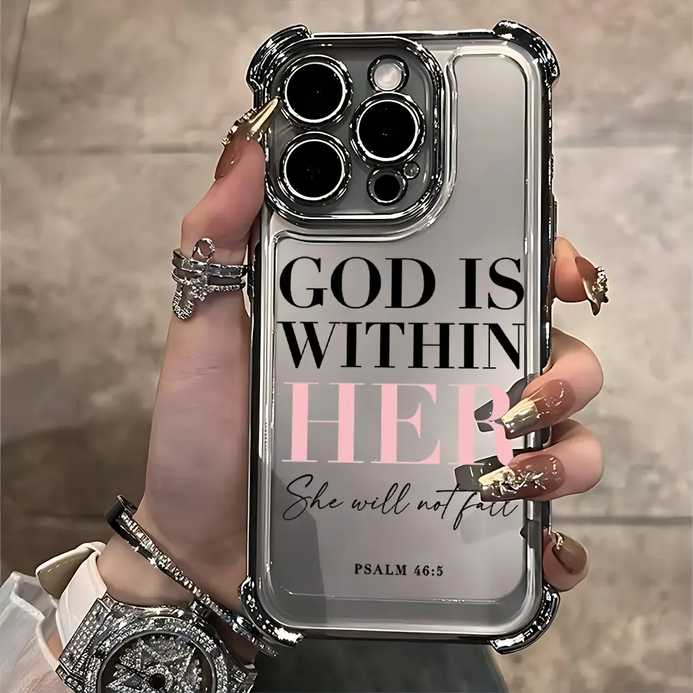 Pink Psalm Christian Quotes Aesthetic Phone Case, shockproof phone case, compatible with iPhone 17/16/15/14/13/12/11/X/XS/XS Max. A perfect holiday gift for friends, family, or yourself., Cover, Accessories, Smartphone summerwins