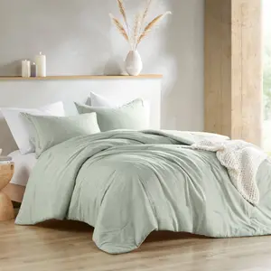 3 Pieces Ultra-Soft Boho Comforter, Machine Washable, with Pillowcases & Shams, 1 comforter