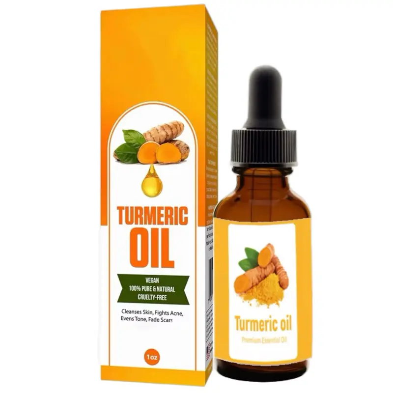 Turmeric Facial Oil 30ml Deeply Moisturizing Nourishing Aromatic Scented for All Skin Types Men Women Hydrating Skincare Kit turmeric  kit