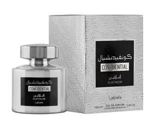 Lattafa Confidential Platinum 100ML EDP Spray