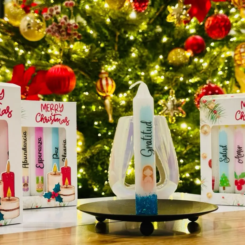 Christmas Candles - Festive Holiday Decor for Home
