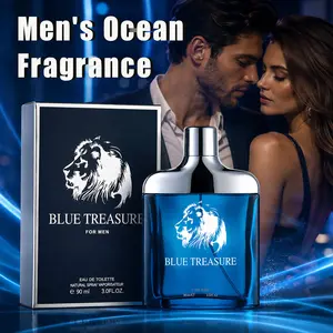 Ocean Pheromones Men's Cologne Spray, Men's Oceanic Oriental Cologne, Citrus Sea Breeze Cologne for Men Edp Scents Elegant Fragrance Elegant Fragrance Natural Blue Eau De Parfum
