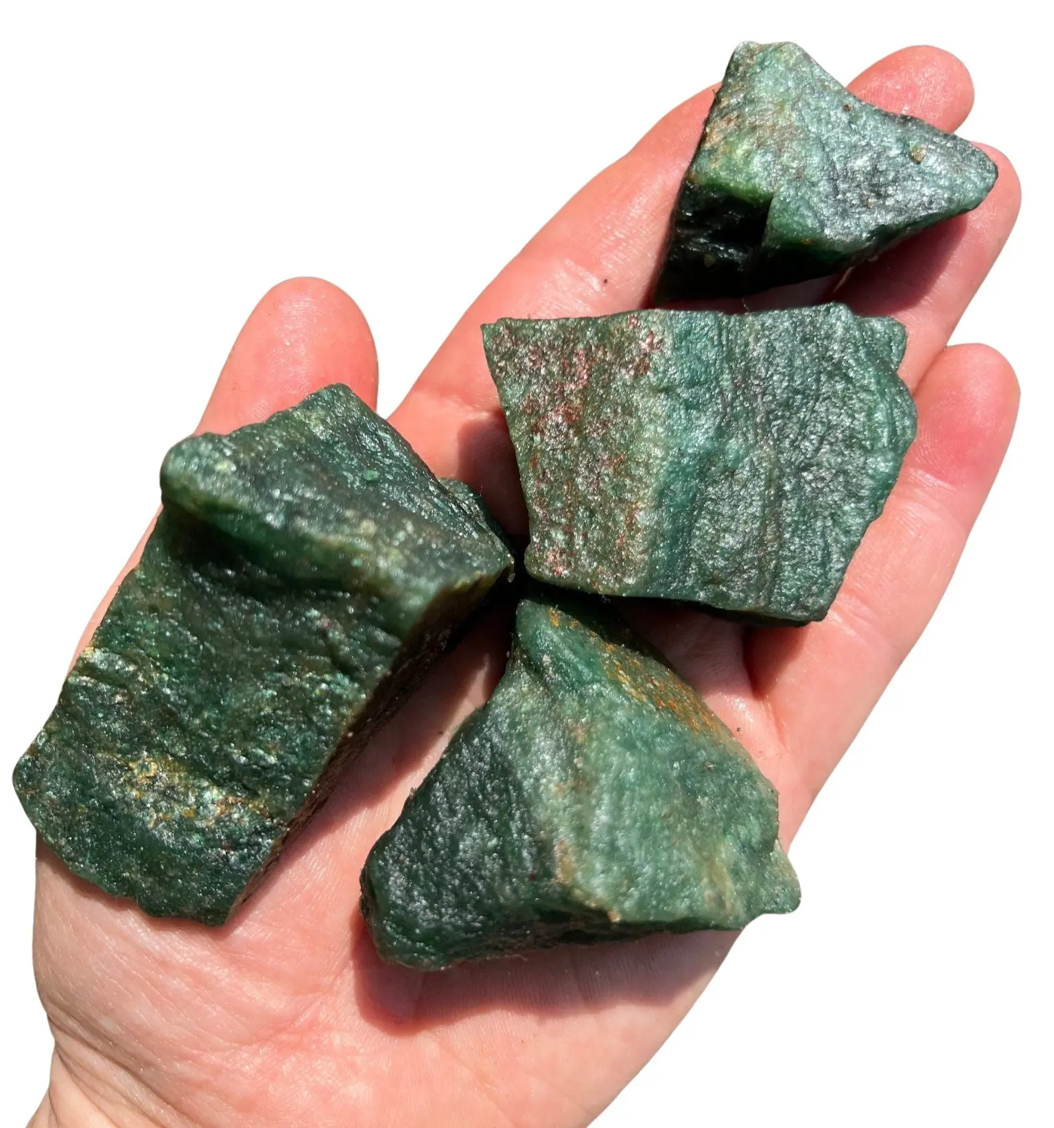 Raw Dark Green Aventurine - Natural Stone for Healing and Meditation