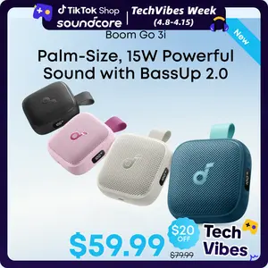 [New releases] soundcore Boom Go 3i by Anker, Portable Speaker, 15W Punchy Sound, 24H Playtime, IP68, BassUp 2.0, Emergency Charging, Bluetooth 6.0, Waterproof Speaker for Hiking/Cycling/Camping