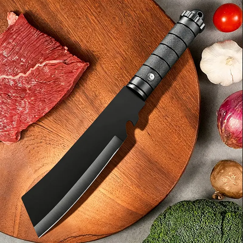 Chinese Stainless Steel Slicing Knife with Thin Blade, Sharp Kitchen Knife for Beef, Pork, Vegetable Cutting, Knives