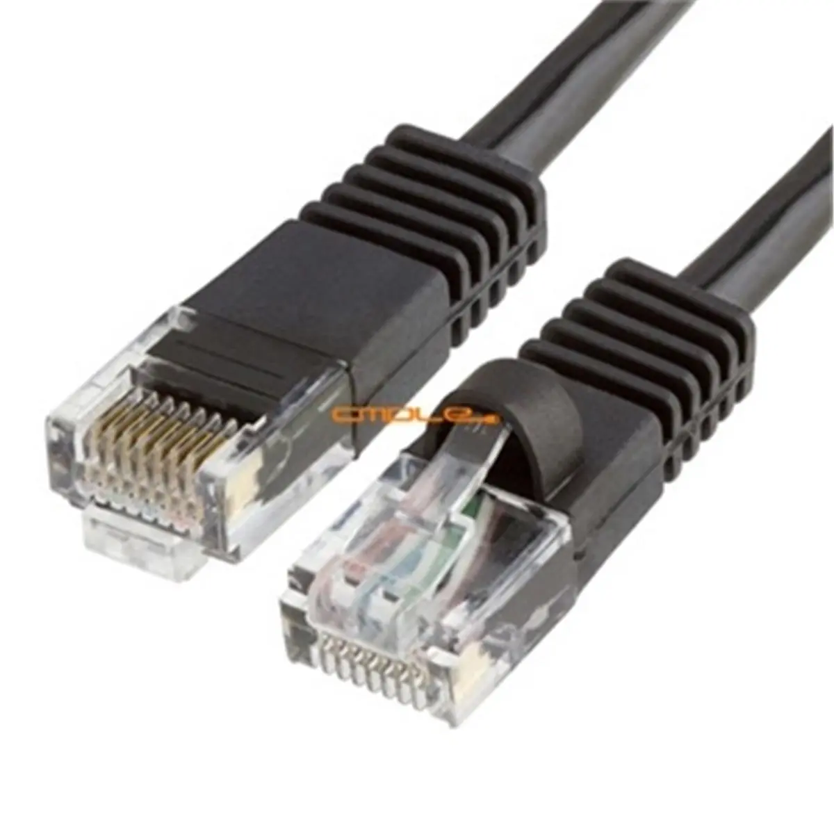 212 MAIN RJ45 High-Speed Ethernet Cable - 100 FT, 350 MHz, Black PVC Jacket, CAT5/CAT5E LAN Network Cable for Efficient Data Transfer