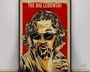 The Big Lebowski Poster , Wall Art , Wall Prints , Home Decor , Kraft Paper Print , Gift Poster , Movie Poster 45775 275