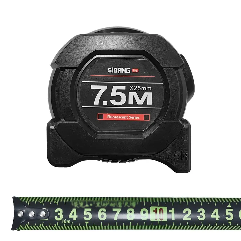 Self-Locking Tape Measure 5m/7.5m/10m, High Precision, Durable, Auto Lock, Fluorescent Band, Clear Reading, Ideal for Height, Home, Industrial Measurement, Measuring Tape, Measuring Tools