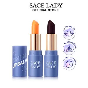 SACE LADY Tinted Lip Balm Moisturized Lasting Waterproof Lip Stain Magic Color Changing Pigmented Lipstick