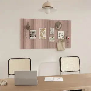 Modern Fabric Frame Wall-Mounted Cork Board Photo Display, Detachable Bulletin Board for Home Office, Reusable Memo Board for Bedroom/living Room
