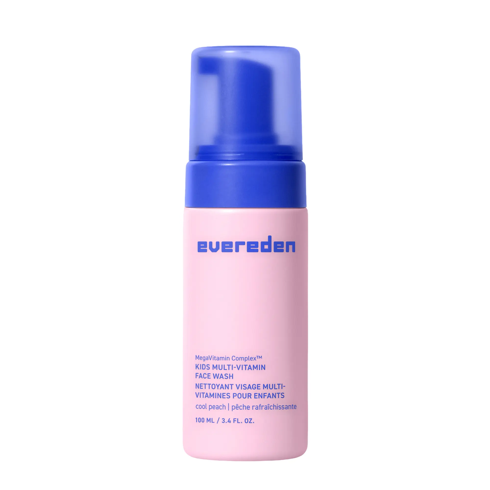 Evereden – Multi-Vitamin Face Wash | Kids Gentle Daily Cleanser | Cool Peach or Melon Juice | For Ages 4+