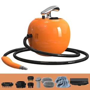 2000W-1500ML Apple Steam Cleaner, 6-Gear Adjustable High-Power with Multiple Brush Heads, 248°F Fast Steam in 15s for Kitchen, Bathroom, Car & Fabric Cleaning