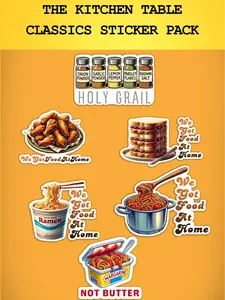 The Kitchen Table Classics Sticker Pack Vinyl Waterproof Sticker Pack