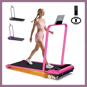 [2026 New Products Adjustable Incline] Handrail Walking Treadmill – Quiet Home Running Machine with Dual Shock Absorption, 265lbs Weight Capacity Wide Belt & Compact Design for Easy Mobility Home Exercise Equipment Home Gym Equipment