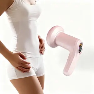 Beauty and body massage device, multifunctional vibrating massager with 5 massage heads, effectively relaxes muscles and alleviates stress, suitable for full-body use—an ideal choice for home use and gifting