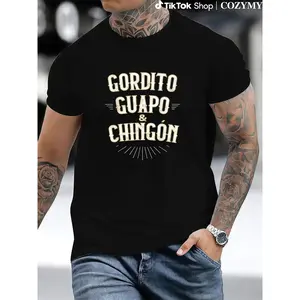Summer t Shirts Chubby, Handsome and Awesome - Funny Mexican T-Shirt, unisex cotton, streetwear, viral style,gift for boyfriend girlfriend