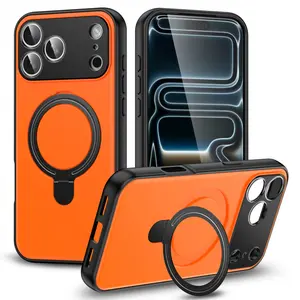 New Model Compatible with Apple Instantly Transforms into 17 Pro Max Phone Case Lens Protection 17 AIR Phone with Stand Protective Cover