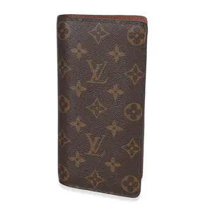 Pre-owned Canvas Small Leather Goods Monogram Brazza Wallet