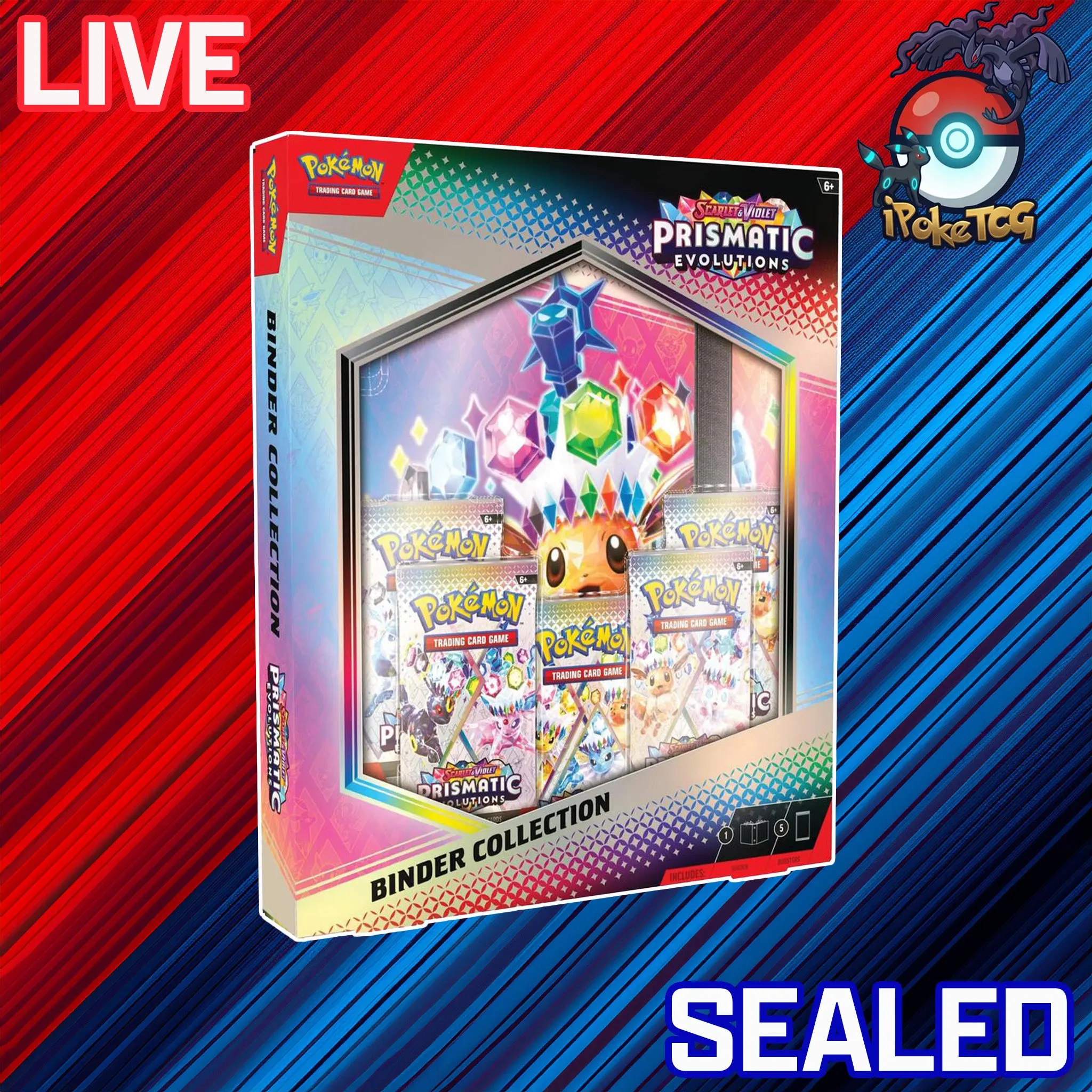 Pokemon TCG: Scarlet & Violet-Prismatic Evolutions Binder Collection